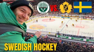 Canadian NHL fan reacts to Swedish Hockey League Frölunda vs Skellefteå AIK [upl. by Hgiel215]