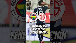 Fenerbahçe Deplasmanda Kazandı Antalyaspor  Fenerbahçe [upl. by Nymassej]