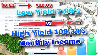 COMPARING Low Vs High Yielding Investments For Monthly Income 797 to 109 [upl. by Carley]