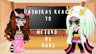 Hashiras react to Nezuko Vs Daki AMV  Ame FujoshiChan [upl. by Nnaecarg35]