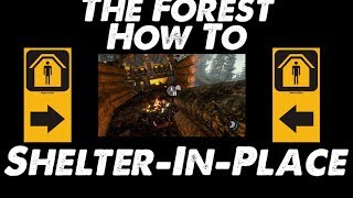 THE FOREST GAME TUTORIAL  SHELTERINPLACE  Day 1 [upl. by Ilyak]