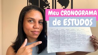 CRONOGRAMA de ESTUDOS  simples e eficiente 📚 [upl. by Basham]