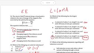 Inductance practice questions  ATS Grade 12 Advanced Physics [upl. by Riella]