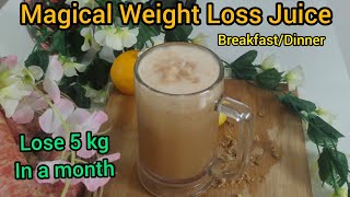 Magical Weight Loss JuiceNo SugarNo OatsNo bananaDiabetic FriendlyBreakfastDinnerlose5kg fast [upl. by Elli301]