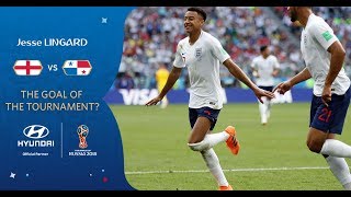 Jesse LINGARD goal vs Panama  2018 FIFA World Cup  Hyundai Goal of the Tournament Nominee [upl. by Nelrah272]