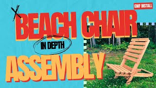 In Depth Tutorial for Beach Chair Assembly with Uncle Steve [upl. by Senga808]