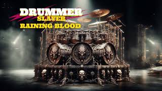 Slayer  Raining Blood  Backing track for DRUMMER [upl. by Charmion918]