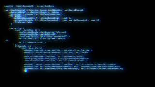 4к Relaxing Coding Screensaver Encrypted Programming Code blue glitch Video Loop no sound no music [upl. by Anirat21]