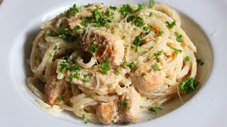 Pasta Alfredo con Pollo en 15 Minutos  El de las trufas [upl. by Agnot993]