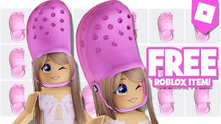 GET THIS FREE PINK CROC ACCESSORY NOW 😍 ROBLOX FREE UGC [upl. by Thrift815]