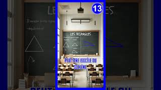 Les triangles en géométrie revision education scolaire géométrie mathématique calcule [upl. by Zoldi774]