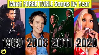 Most Forgettable Song by Year [upl. by Erual759]