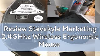 Review Stevekyle Marketing 24GHhz Wireless Ergonomic Mouse Battery Operated [upl. by Junette]