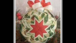 Handmade Quilted Fabric Ornaments [upl. by Aicenet]