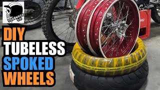 TUBELESS SPOKED WHEELS  How to Do It Yourself [upl. by Arted]