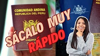 LA FORMA MÁS RÁPIDA DE SACAR TU PASAPORTE 2024 Perú 🇵🇪 VIDEO ACTUALIZADO [upl. by Charlot]