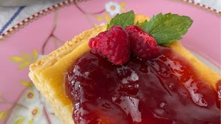 CHEESECAKE DE FRAMBUESA RASPBERRY CHEESECAKE EASY FACIL [upl. by Ahserkal]