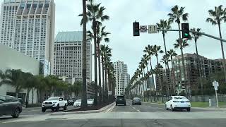 San Diego Airport Car Rental Driving Directions from Airport to Downtown [upl. by Crabb]