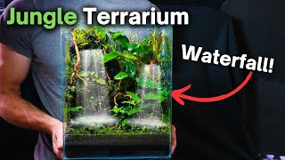 How To Make a Jungle Terrarium With a Flowing Waterfall Step by Step Guide [upl. by Astor]