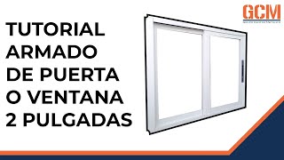 🏢 VENTANAS DE ALUMINIO CORREDIZAS 🔥 Linea 2 Pulgadas 👷✏️📘 Como Hacer Ventanas De Aluminio ✅✅ [upl. by Aztiram998]