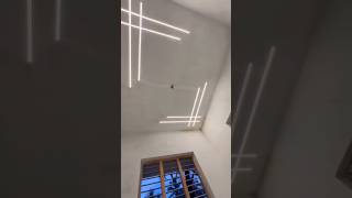 profile light fitting work profilelight electrician interiordesign ceiling ceilinglights led [upl. by Odracer]