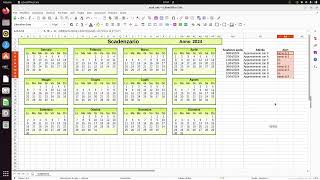 LibreOffice Calc 12bis creare uno scadenzarioappendice [upl. by Ysnil]