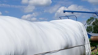 Corn Silage Going In The Agbag [upl. by Nilhtac17]