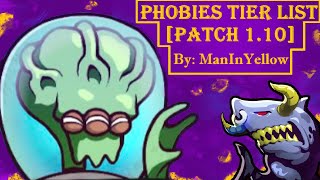 Phobies Tier List Patch 110 by ManInYellow [upl. by Atikan829]