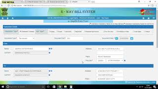 HOW TO GENERATE E WAY BILLDETAILED [upl. by Eiliab]