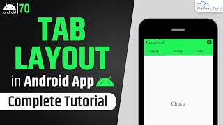 Tab Layout in Android Studio with Example  Android App Development Tutorial [upl. by Lenox]