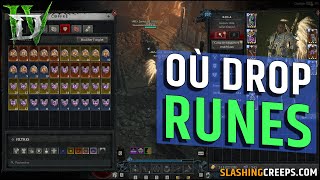 Farm runes Diablo 4 Vessel of Hatred comment drop toutes les mots runiques [upl. by Iow]