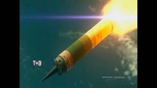 Animated Flight Sequence of a Minuteman III ICBM  Produced by Northrop Grumman 2007 [upl. by Hairim]