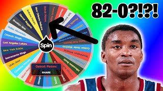 SPIN THE ALLTIME TEAMS WHEEL 820 CHALLENGE NBA 2K24 MyNBA [upl. by Lucilia]