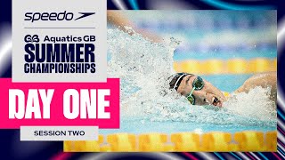 Speedo Aquatics GB Summer Championships 2024  Session Two LIVE [upl. by Yentrok512]