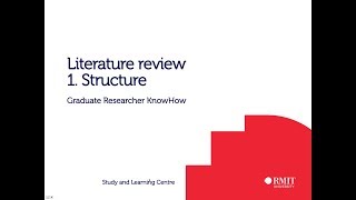 Lit Review 1 Structure [upl. by Egroj]