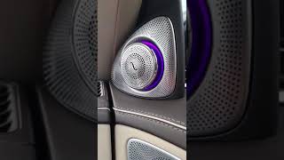 Mercedes S Class interior with Burmester High Ed 3d Surround Sound with Rotating Tweeters [upl. by Marget]