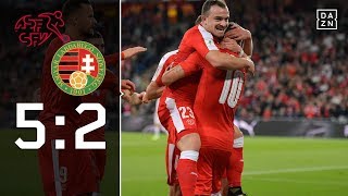 Die quotNatiquot bleibt weiter ungeschlagen Schweiz  Ungarn 52  Highlights  WMQuali  DAZN [upl. by Elwaine]