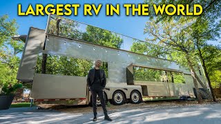 Touring the LARGEST RV in the World [upl. by Annayram]