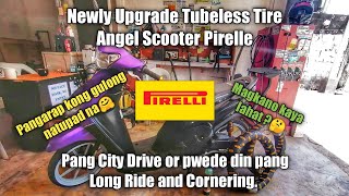 PIRELLI ANGEL SCOOTER TIRE  FOR YAMAHA MIO SPORTY  808014 amp 908014 [upl. by Friday209]