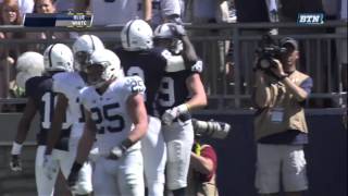 Tom Pancoast Touchdown Catch for Blue  Penn State Spring Football [upl. by Eirrok929]