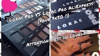 REVUESWATCHES Lorac Pro VS Lorac Pro de chez AliExpress cest du lourd [upl. by Darelle166]