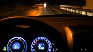 Toyota Auris Hybrid driving and PWR mode [upl. by Lore]