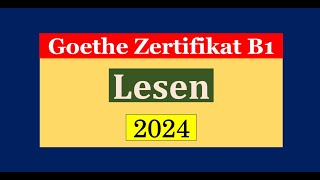 Goethe Zertifikat B1 Lesen Modelltest mit Antworten am Ende  Vid  219 [upl. by Nnylarej759]