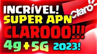 SAIU SUPER APN CLARO 2023  APN CLARO 4G5G 2023  configuração completa [upl. by Barthol497]