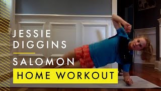 Jessie Diggins  Salomon Home Workout [upl. by Zsa729]