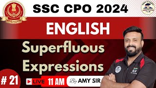 English Class21 For SSC CPO SI 2024  Strategy And Planning To Crack SSC CPO SI 2024  By Amy Sir [upl. by Strickman]