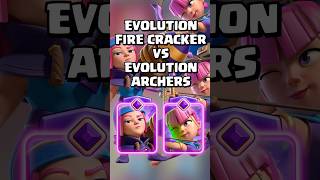 Evolution Firecracker VS Evolution Archer 🚀 clashroyale shorts [upl. by Ahcsas546]