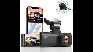 RedTiger Dual Dash Cam GPS Front 4K  Rear 1080P  UNBOXING  Install  Complete Setup Walkthrough [upl. by Aynnat524]