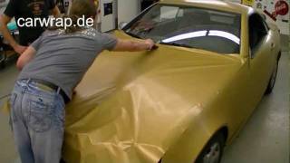 Mercedes Slk gold brushed Folierung Carwrap Carwrapping Mercedes Slk gold brushed [upl. by Nolyad]