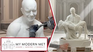 Incredibly Realistic Marble Sculptures by Jago  Jacopo Cardillo [upl. by Arodnahs]